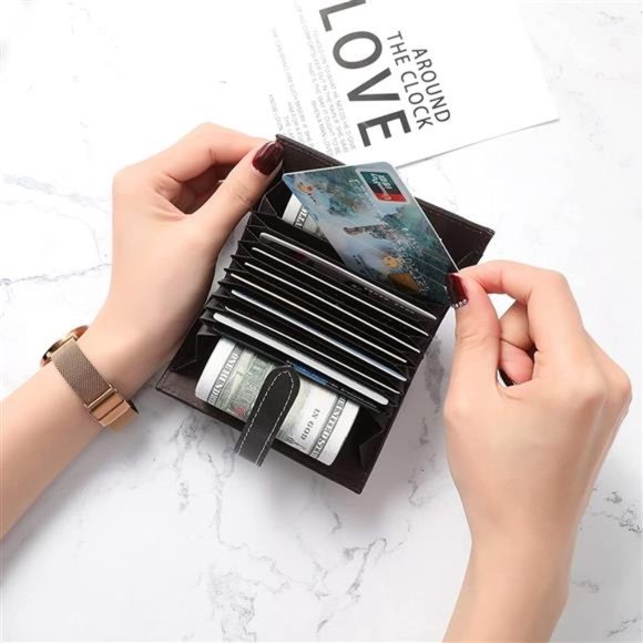 Women's Wallet Multiple Slot Credit Card ID License Card Slim Design New - Picture 5 of 10